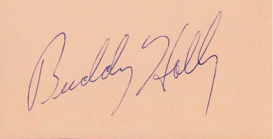 Buddy Holly signature