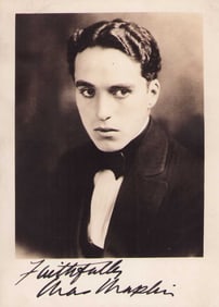 Charlie Chaplin signed photograph