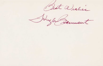 Hugh Beaumont signature RARE