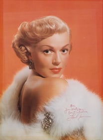 Lana Turner signed photograph