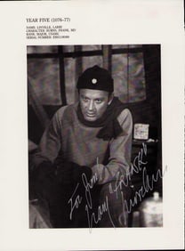Larry Linville signed photograph RARE MASH