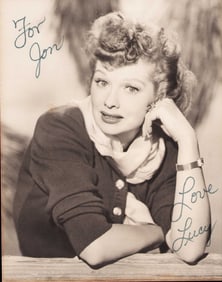 Lucille Ball signed 11x14 photograph