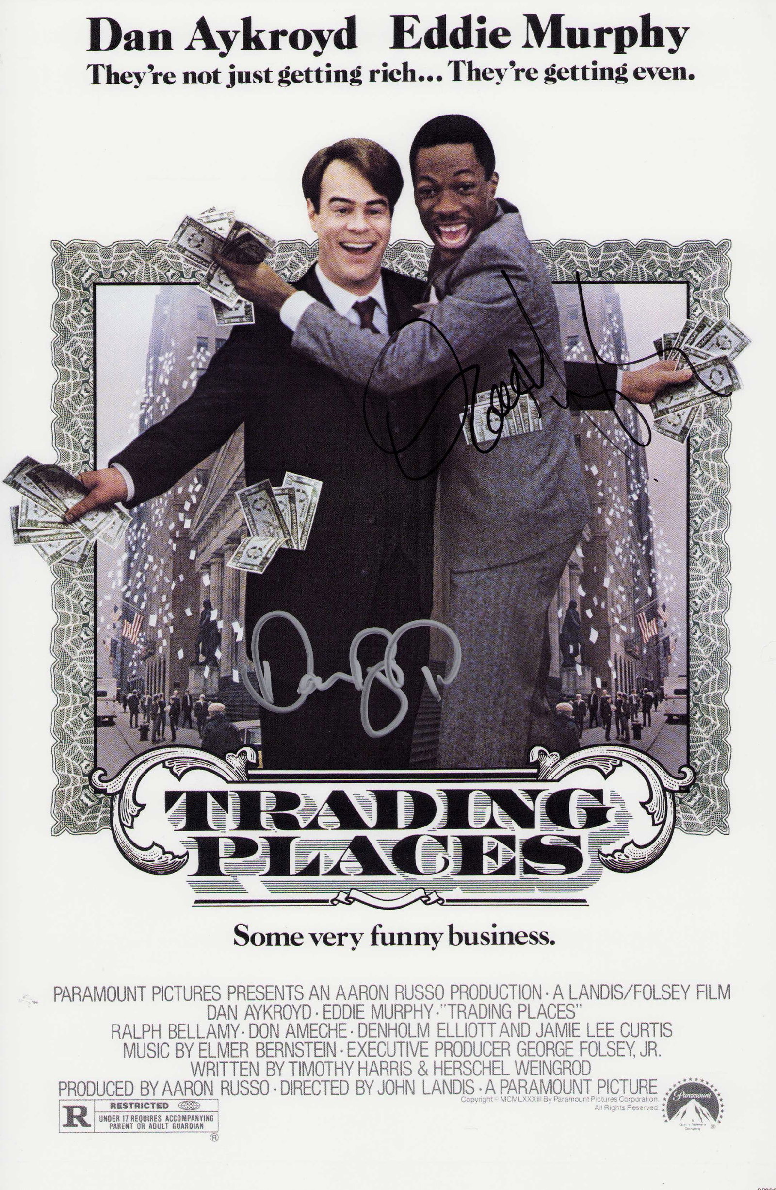 Trading Places cast signed poster print (1 of 1)