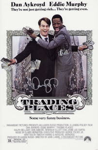 Trading Places cast signed poster print: 11x17 Trading Places poster print signed by Dan Aykroyd and Eddie Murphy Certificate of AuthenticityEVERY item in this auction comes with at minimum a full illustrated serial numbered COA signed by th