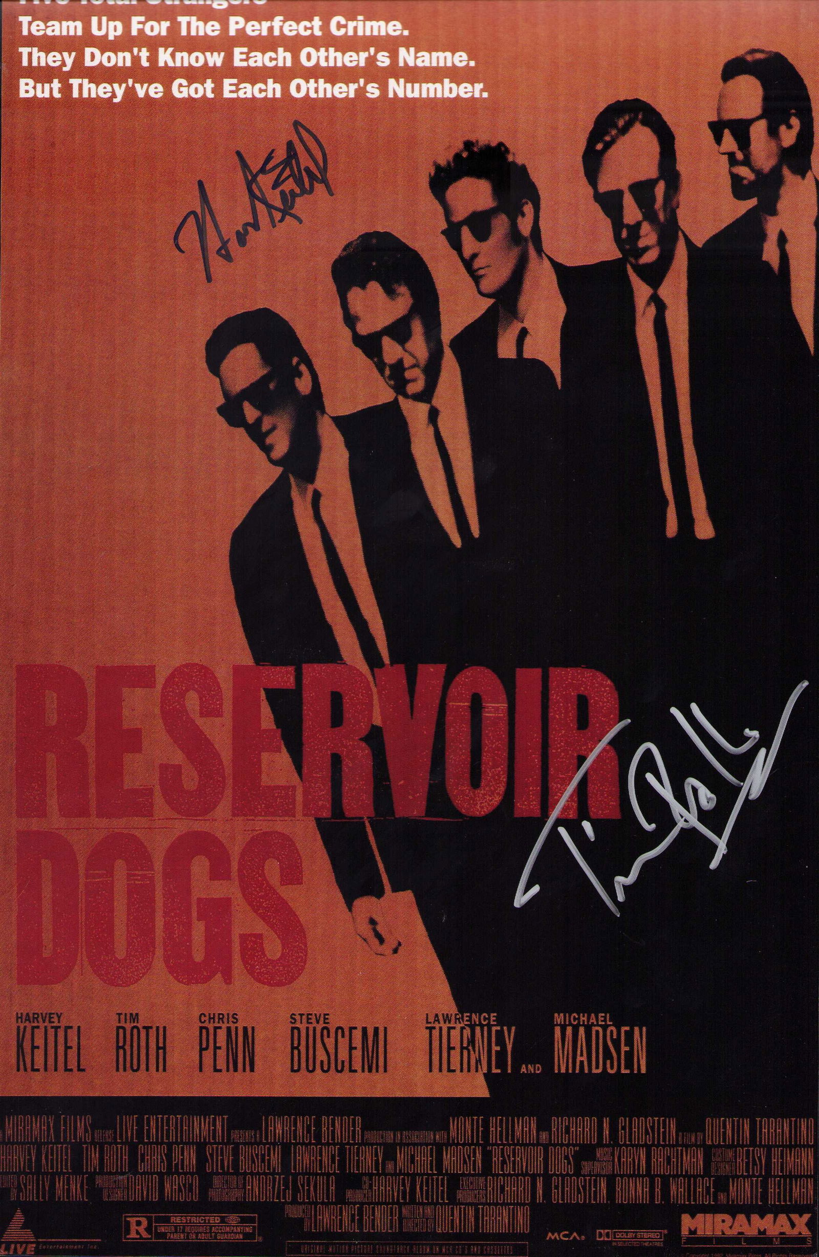 Reservoir Dogs signed poster print (1 of 1)