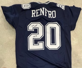 Mel Renfro signed jersey