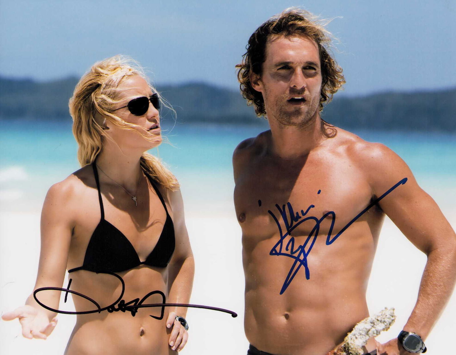 Matthew McConnaughey and Kate Hudson signed photograph (1 of 1)