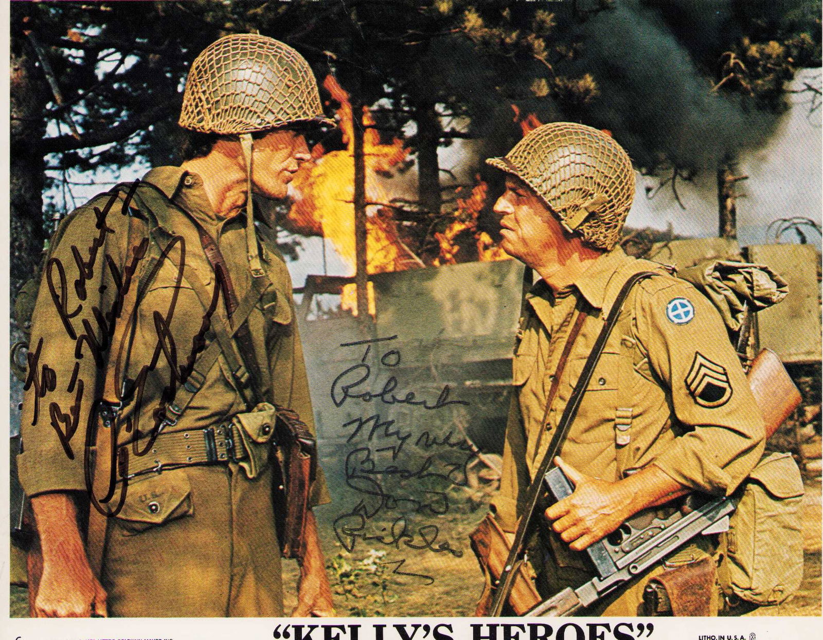 Clint Eastwood and Don Rickles signed photograph: A vintage original still from film signed by Eastwood and Don Rickles in the classic war film Certificate of AuthenticityEVERY item in this auction comes with at minimum a full illustrated serial numb