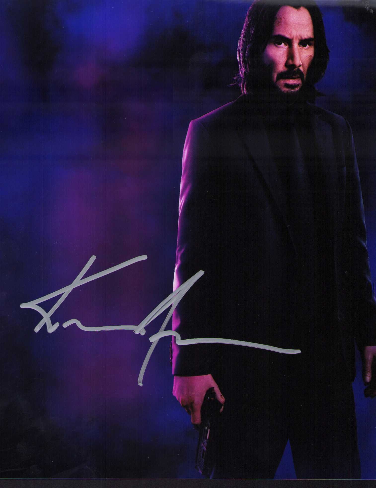 Keanu Reeves signed John Wick photograph (1 of 1)
