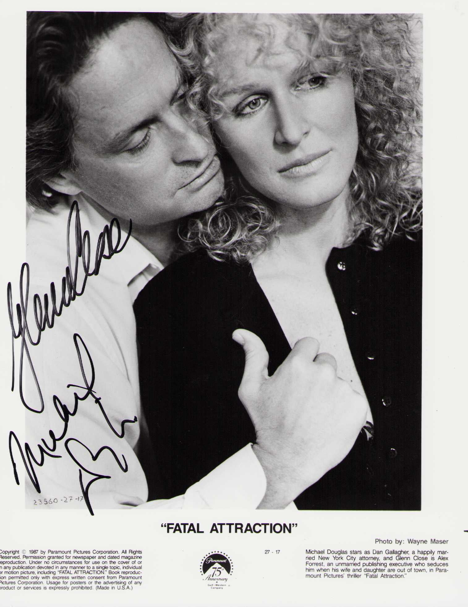 Fatal Attraction signed vintage cast photograph (1 of 1)