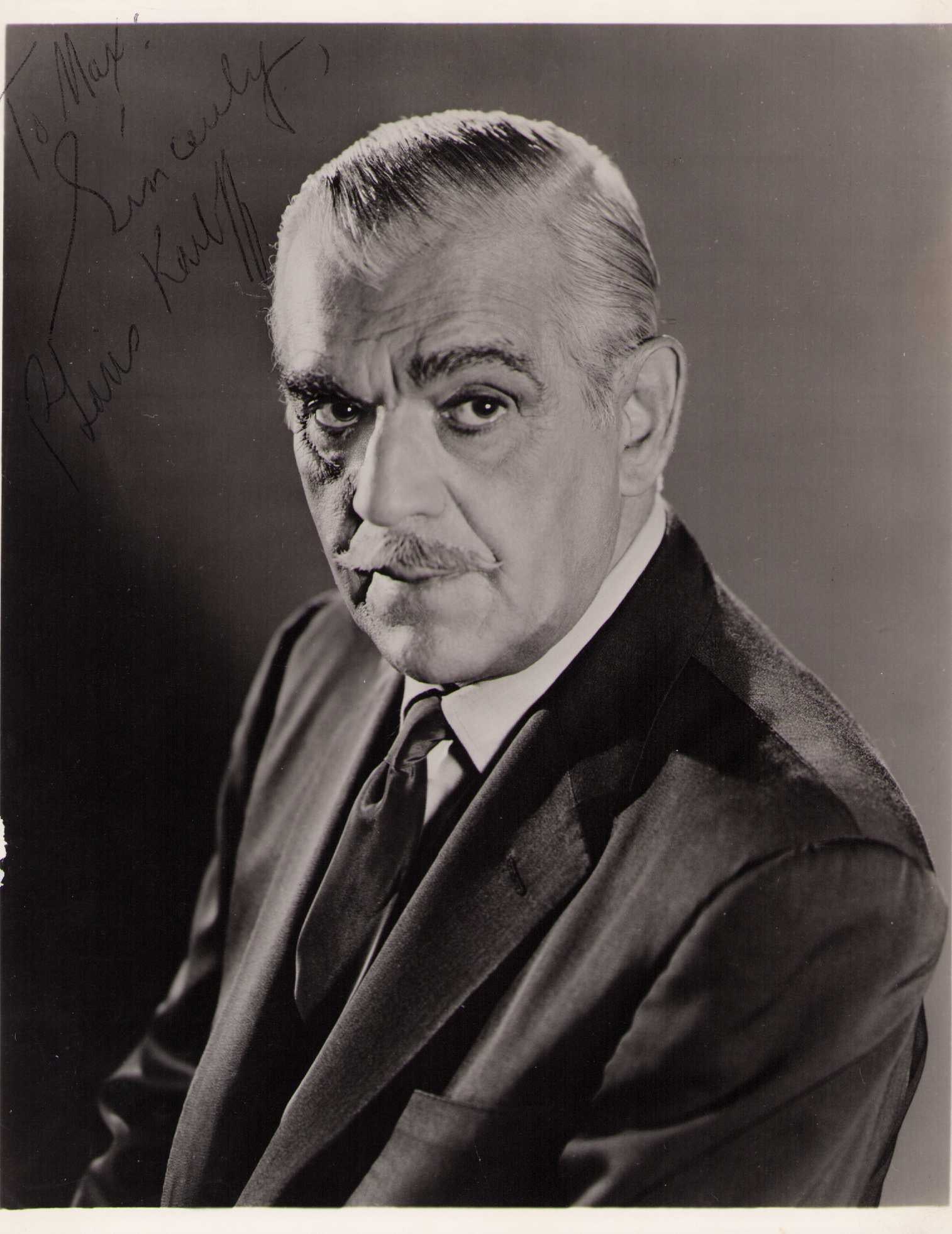 Boris Karloff vintage original signed photograph (1 of 1)