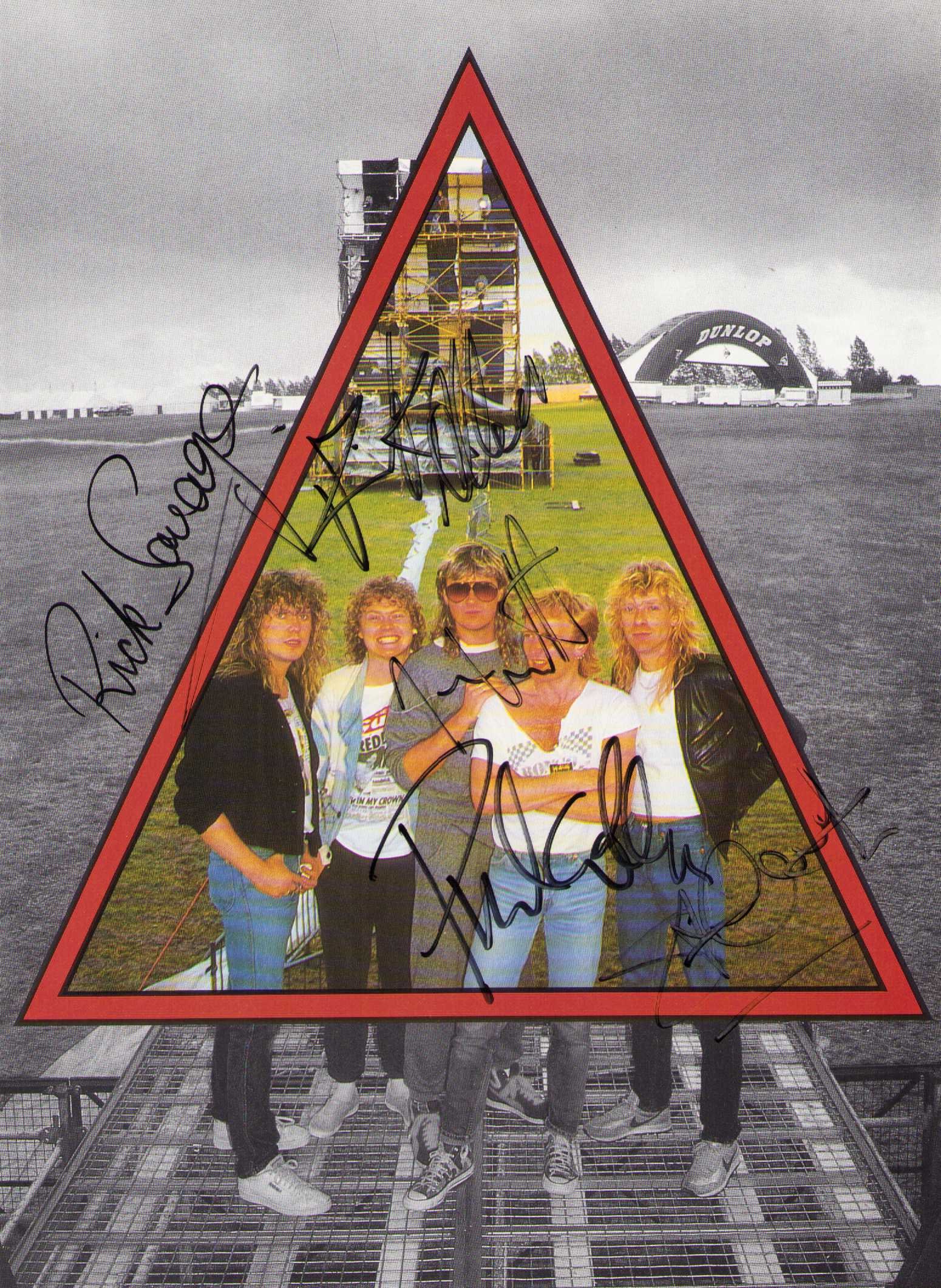 Def Leppard signed band photograph (1 of 1)