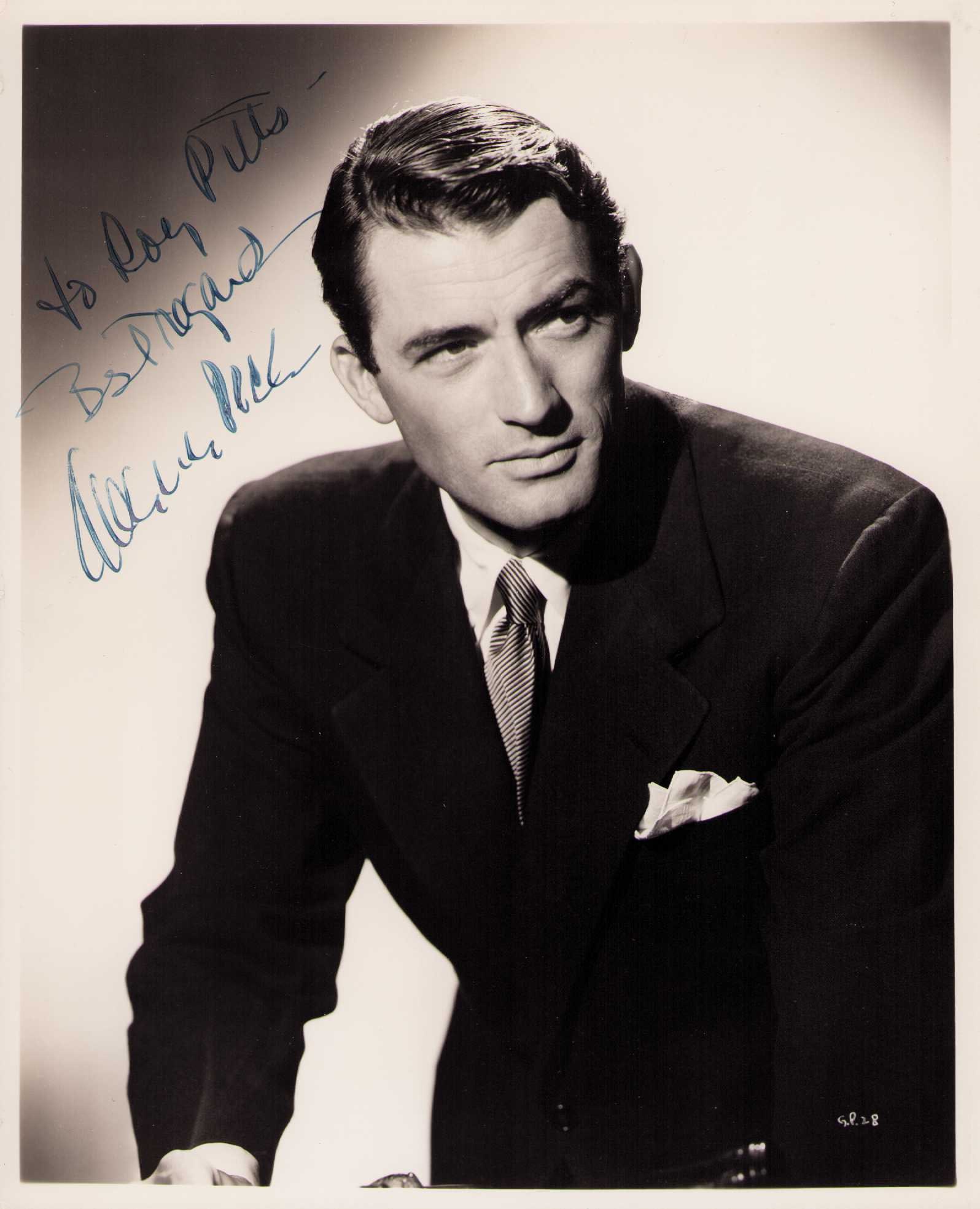Gregory Peck vintage early signed photograph (1 of 1)
