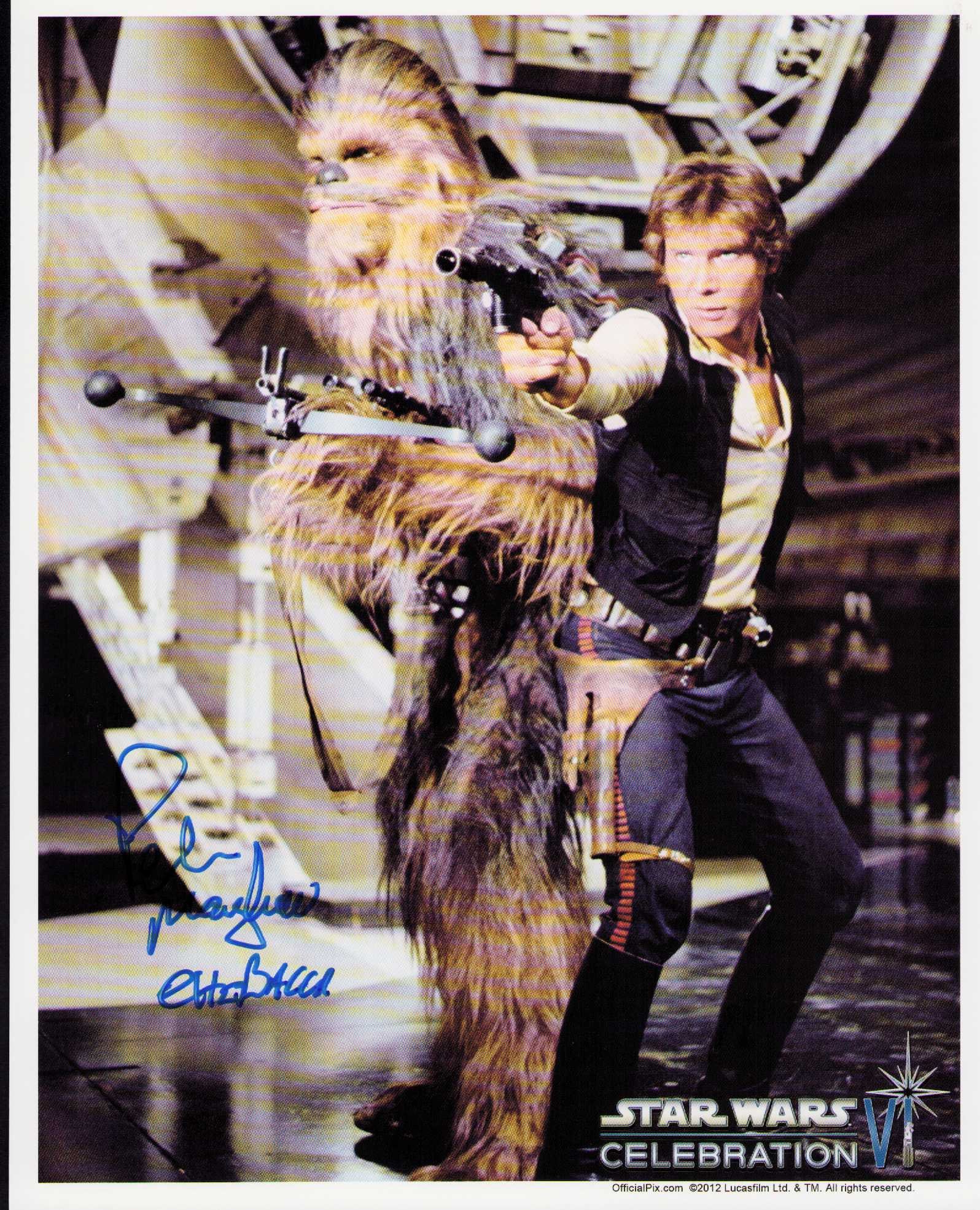 Peter Mayhew Chewbacca signed photograph (1 of 1)