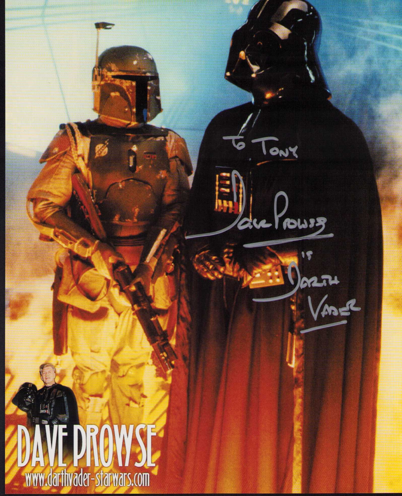 Dave Prowse Darth Vader signed photograph (1 of 1)