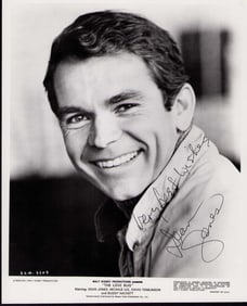 Dean Jones vintage Herbie Love Bug signed photograph