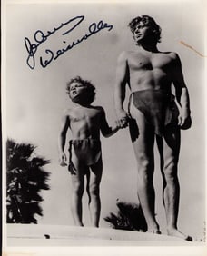 Johnny Weismuller Tarzan signed photograph