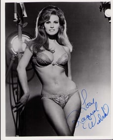 Raquel Welch signed photograph vintage