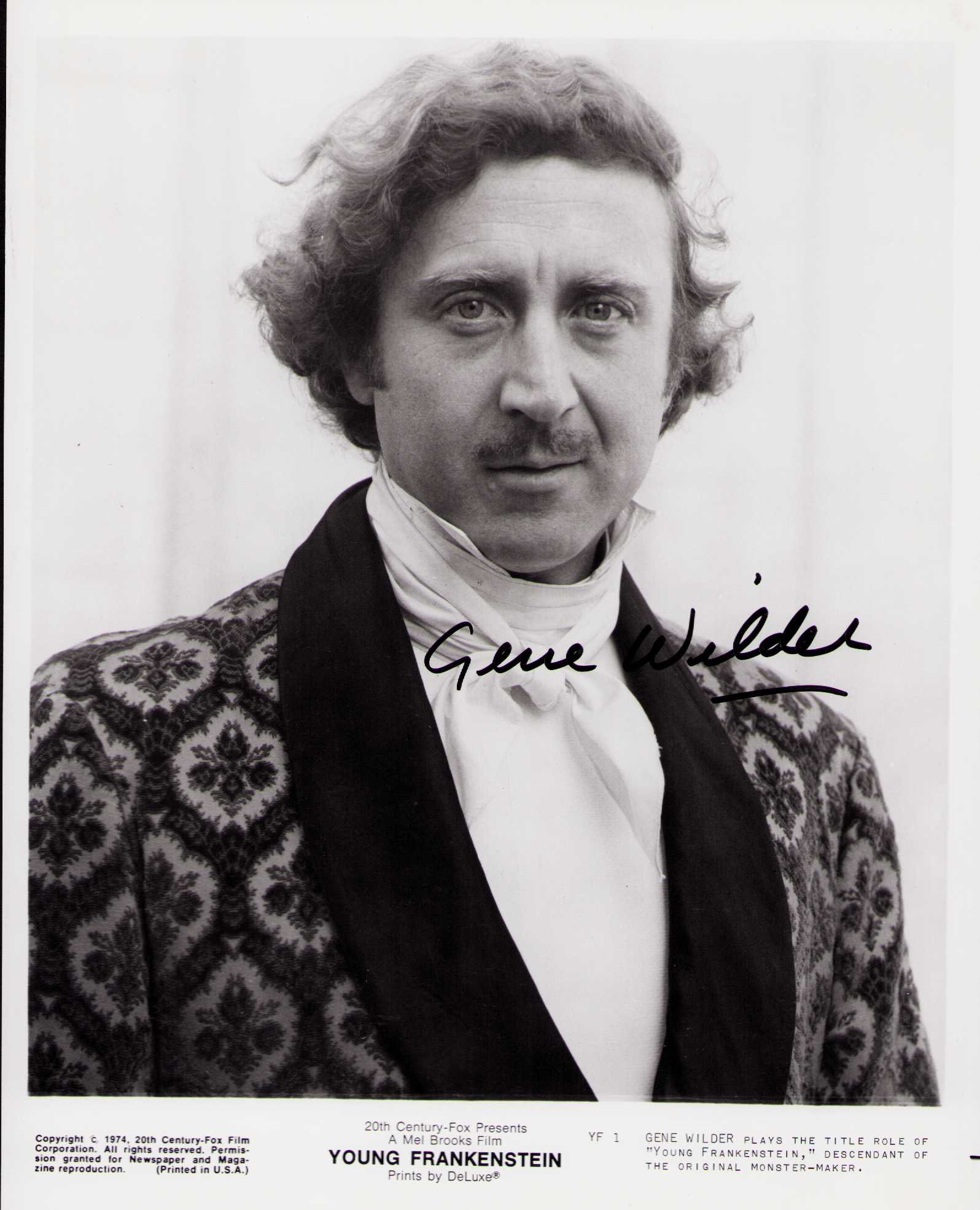 Gene Wilder Young Frankenstein signed photograph (1 of 1)