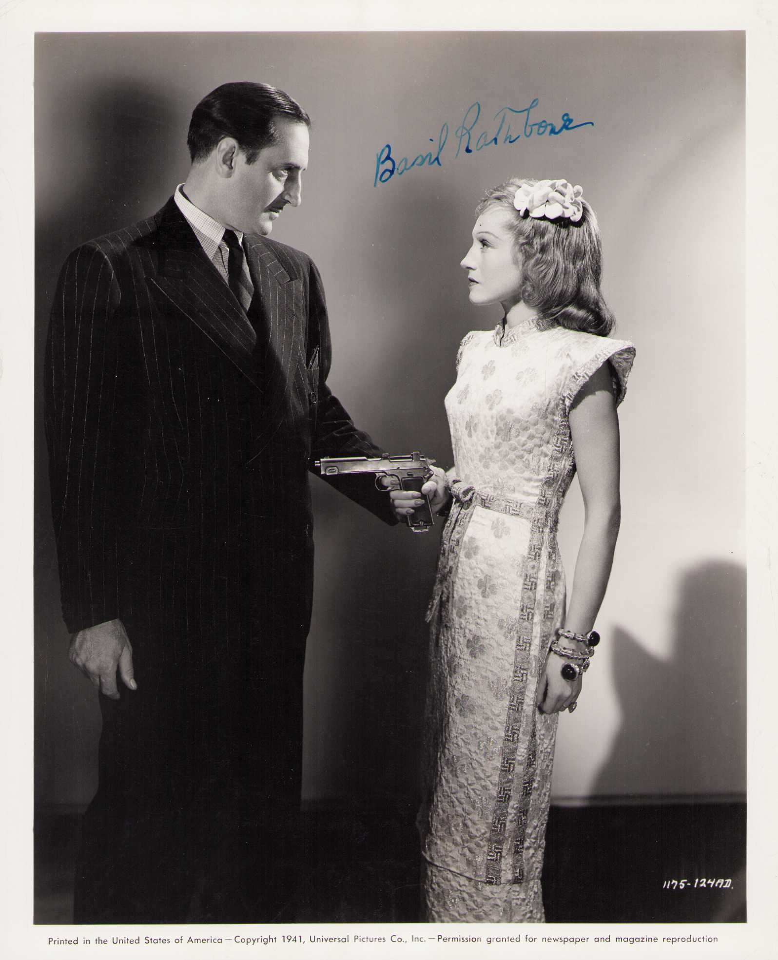 Basil Rathbone vintage signed photograph (1 of 1)