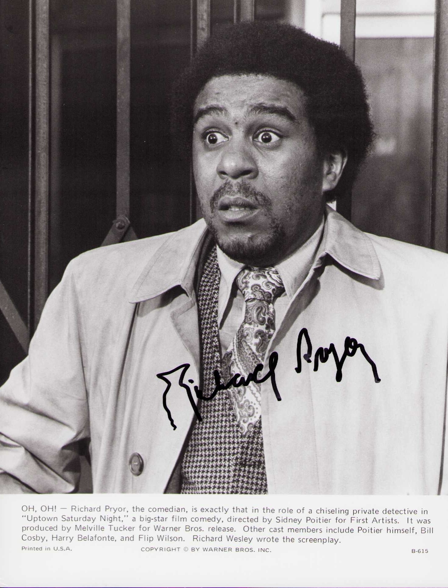 Richard Pryor vintage signed photograph (1 of 1)