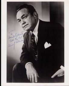 Edward G Robinson signed vintage photograph