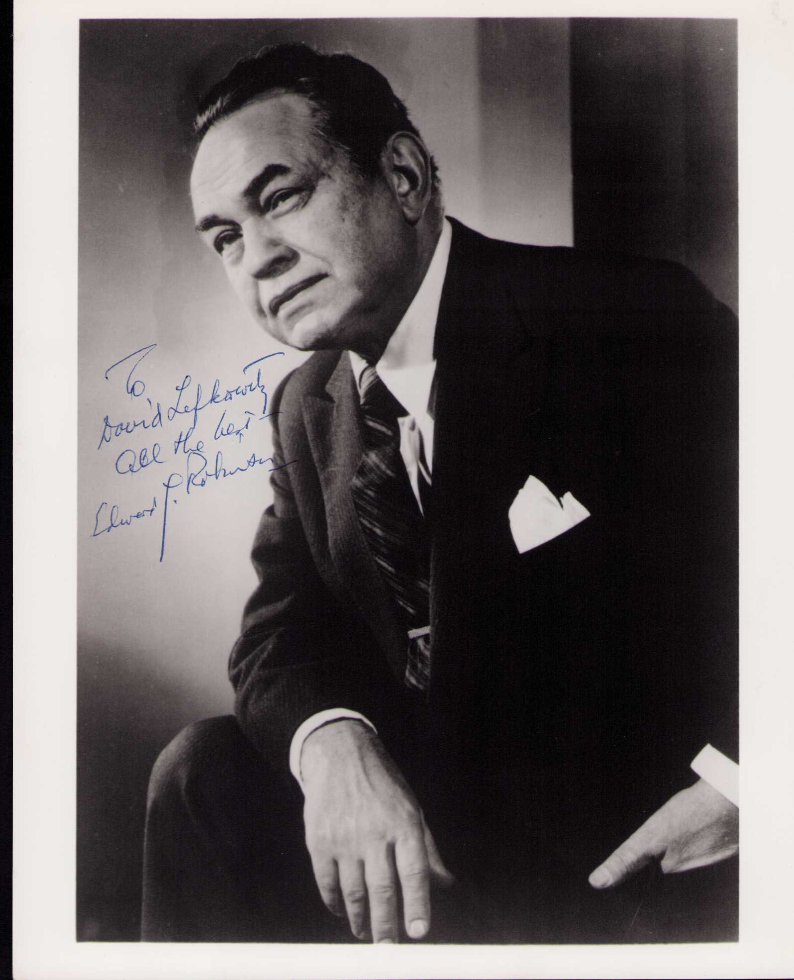 Edward G Robinson signed vintage photograph (1 of 1)