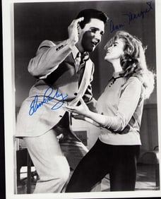 Elvis Presley and Ann Margret signed photograph