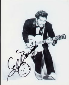 Chuck Berry signed photograph