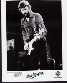 Eric Clapton vintage signed photograph