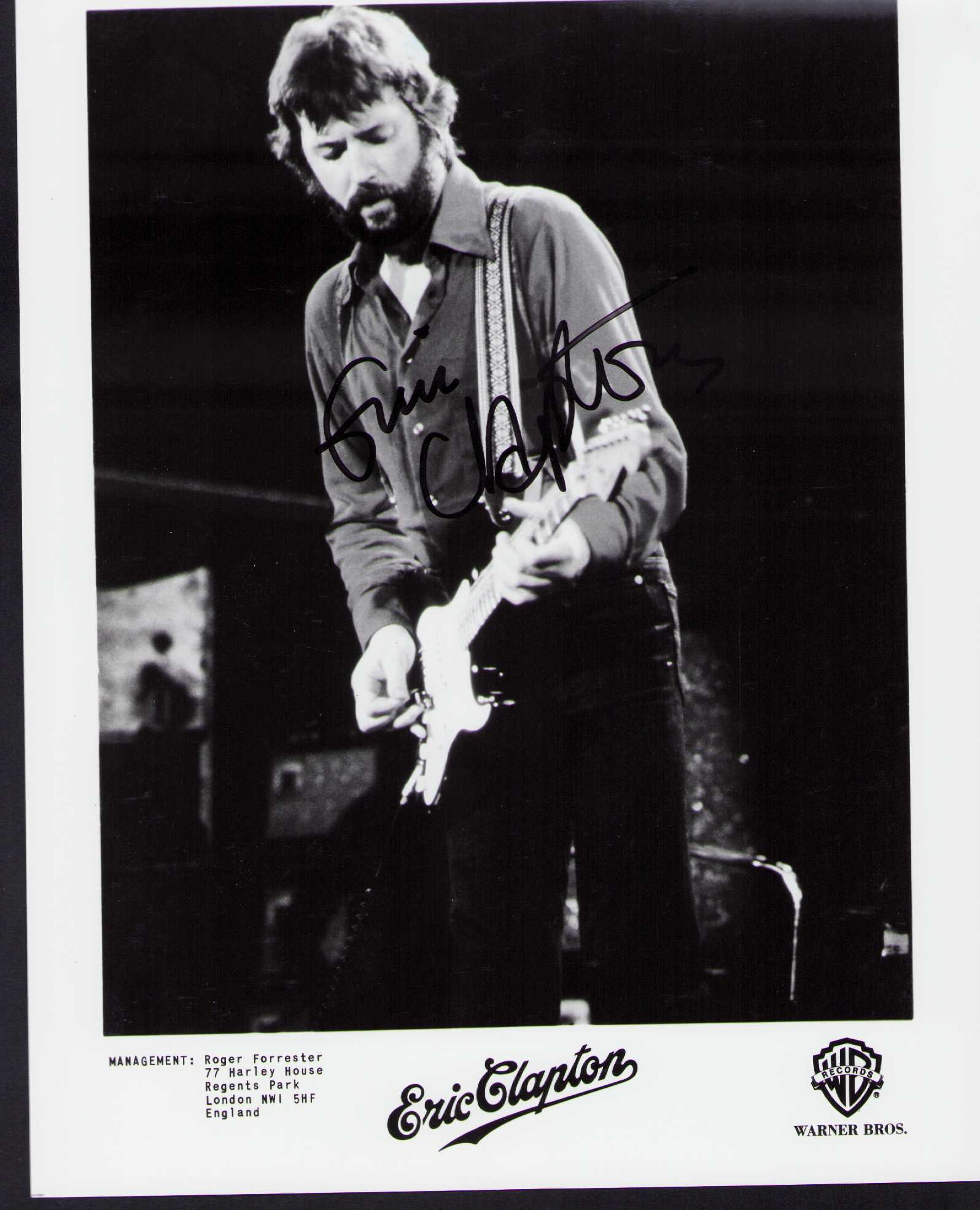 Eric Clapton vintage signed photograph (1 of 1)