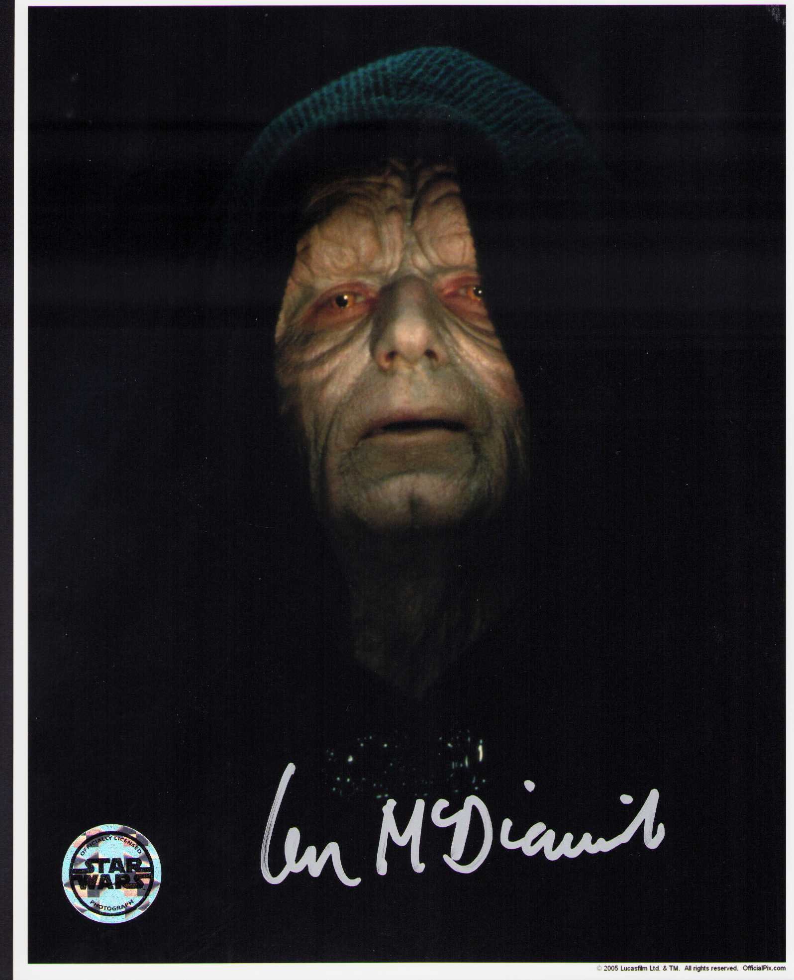 Ian McDiarmid signed photograph Star Wars (1 of 1)