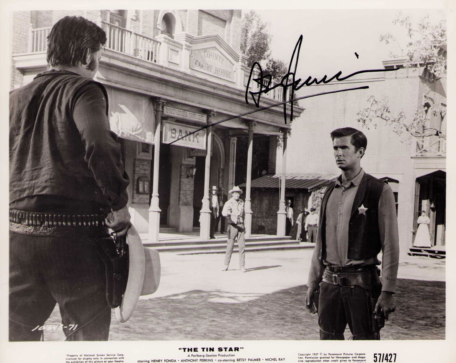 Anthony Perkins signed photograph (1 of 1)