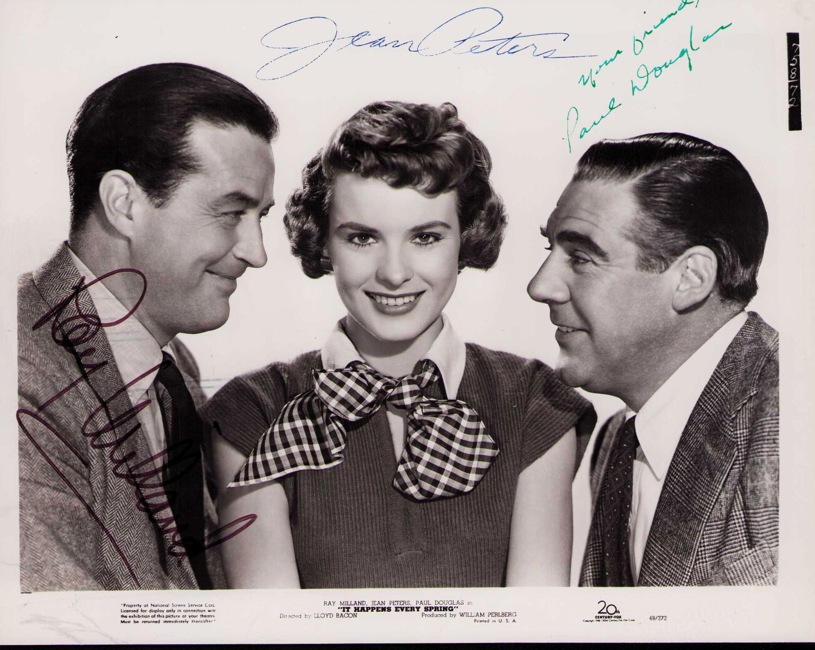 It Happens Every Spring cast signed photograph (1 of 1)