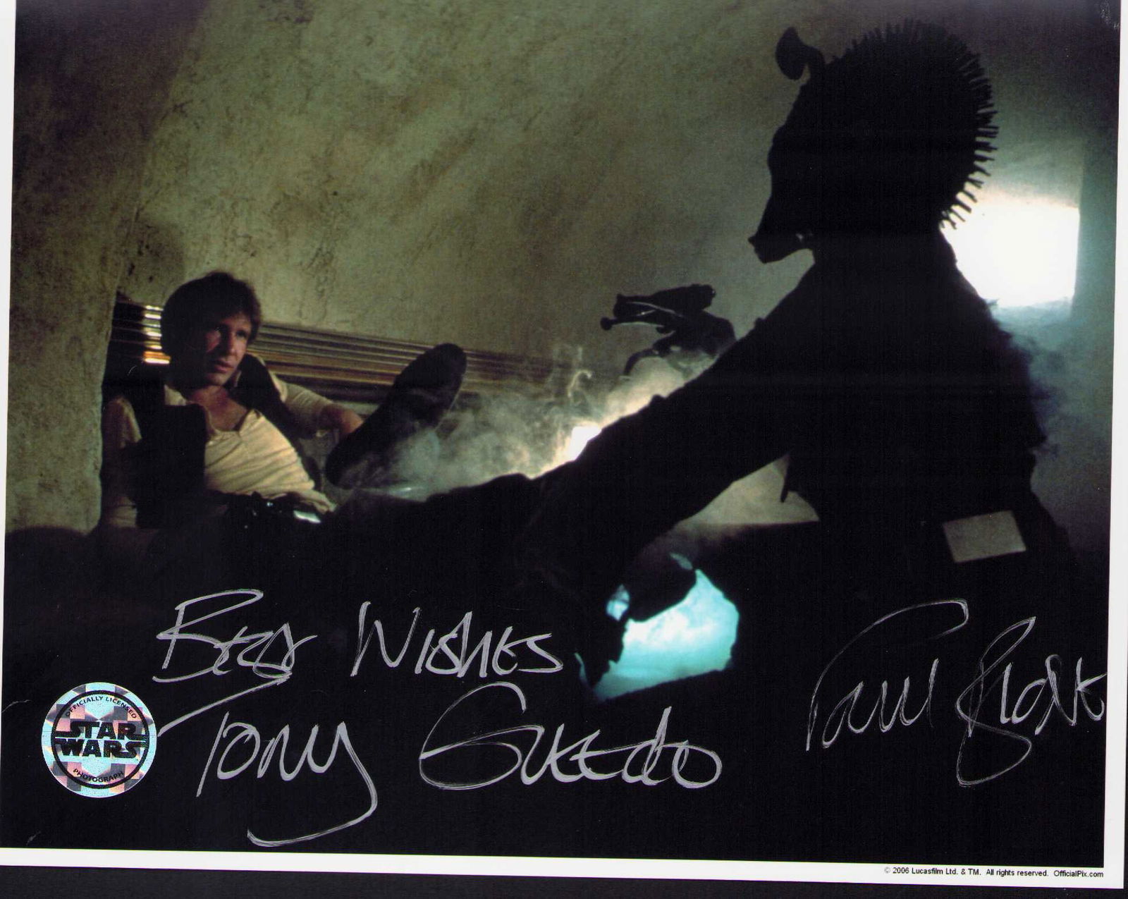 Paul Blake Greedo signed Star Wars photograph (1 of 1)