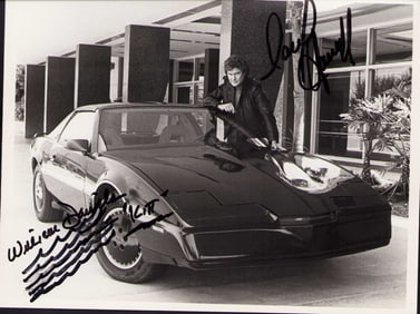 Knight Rider cast signed photograph
