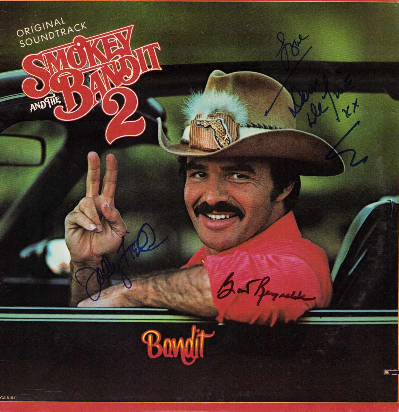 Smokey and the Bandit 2 signed cast LP (1 of 1)
