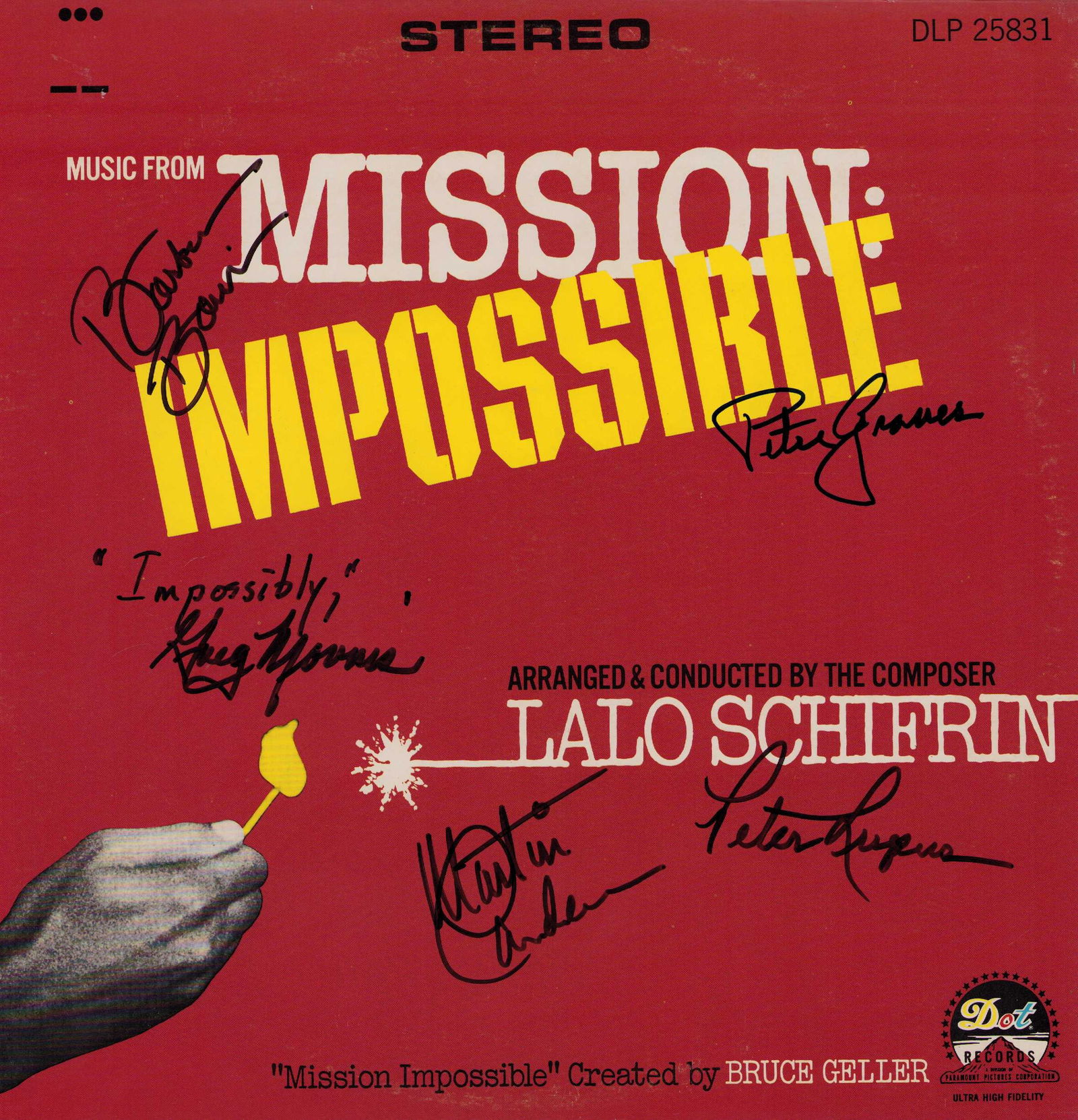 Mission Impossible cast signed LP (1 of 1)