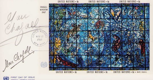 Marc Chagall signed FDC