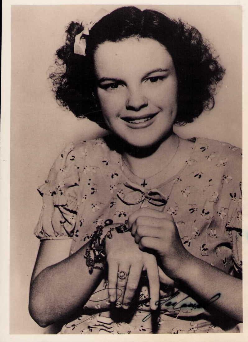 Judy Garland YOUNG signed photograph (1 of 1)