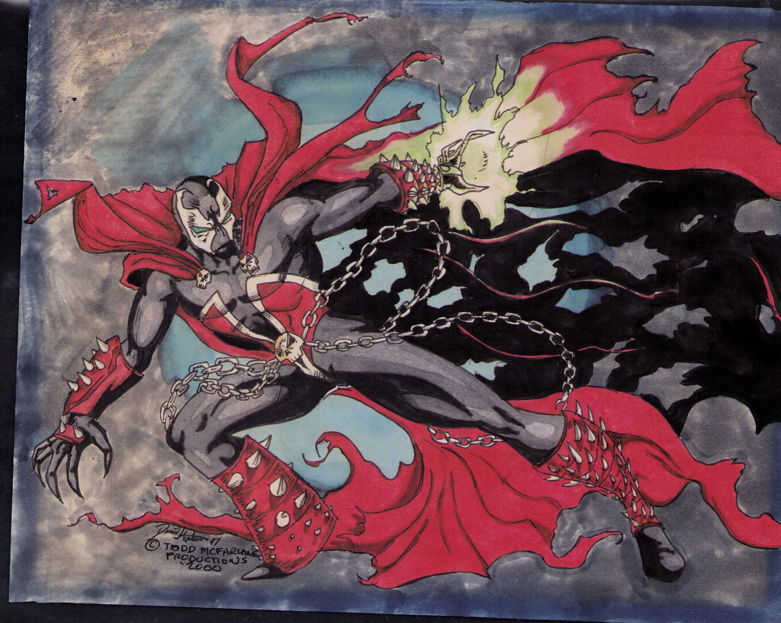 Spawn original illustration signed (1 of 1)