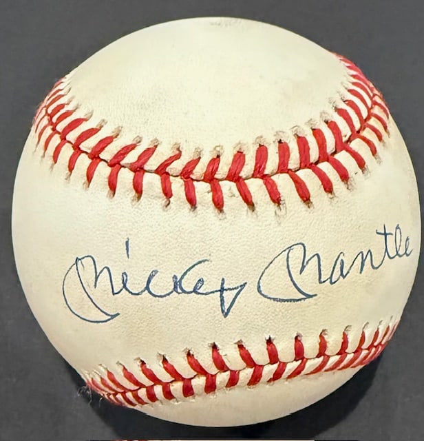 Mickey Mantle signed baseball (1 of 1)