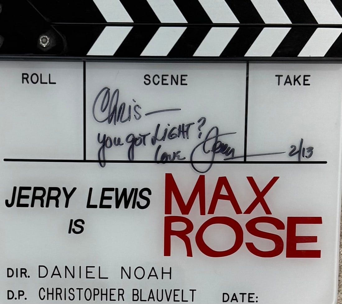Max Rose Jerry Lewis directors slate (1 of 1)