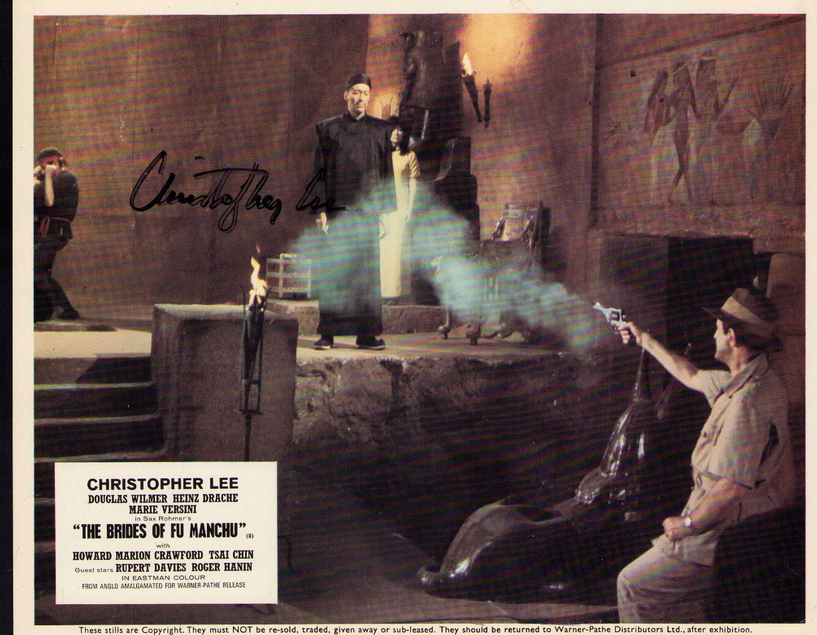 Christopher Lee signed photograph (1 of 1)