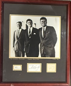 The Kennedys signatures framed