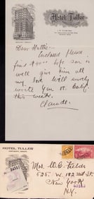 W.C. Fields handwritten letter to his wife