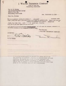 WC Fields contract signed