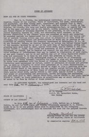 WC Fields signed contract
