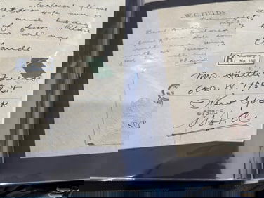 A Lot of over two dozen latters signed by WC Fields to his wife Hattie