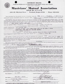 Nitty Gritty Dirt Band signed contract